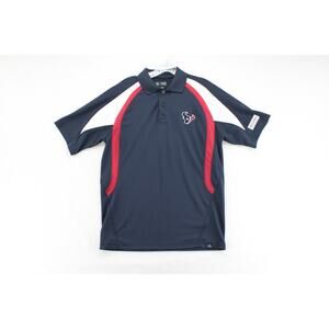 Houston Texans NFL Team Apparel Polo Shirt Men's Medium Multi Color Football Fan